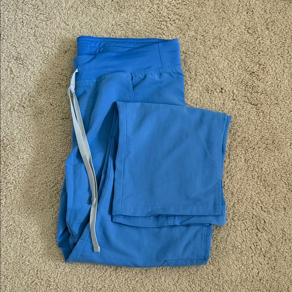 Figs Light Blue Kade Cargo scrub Pants